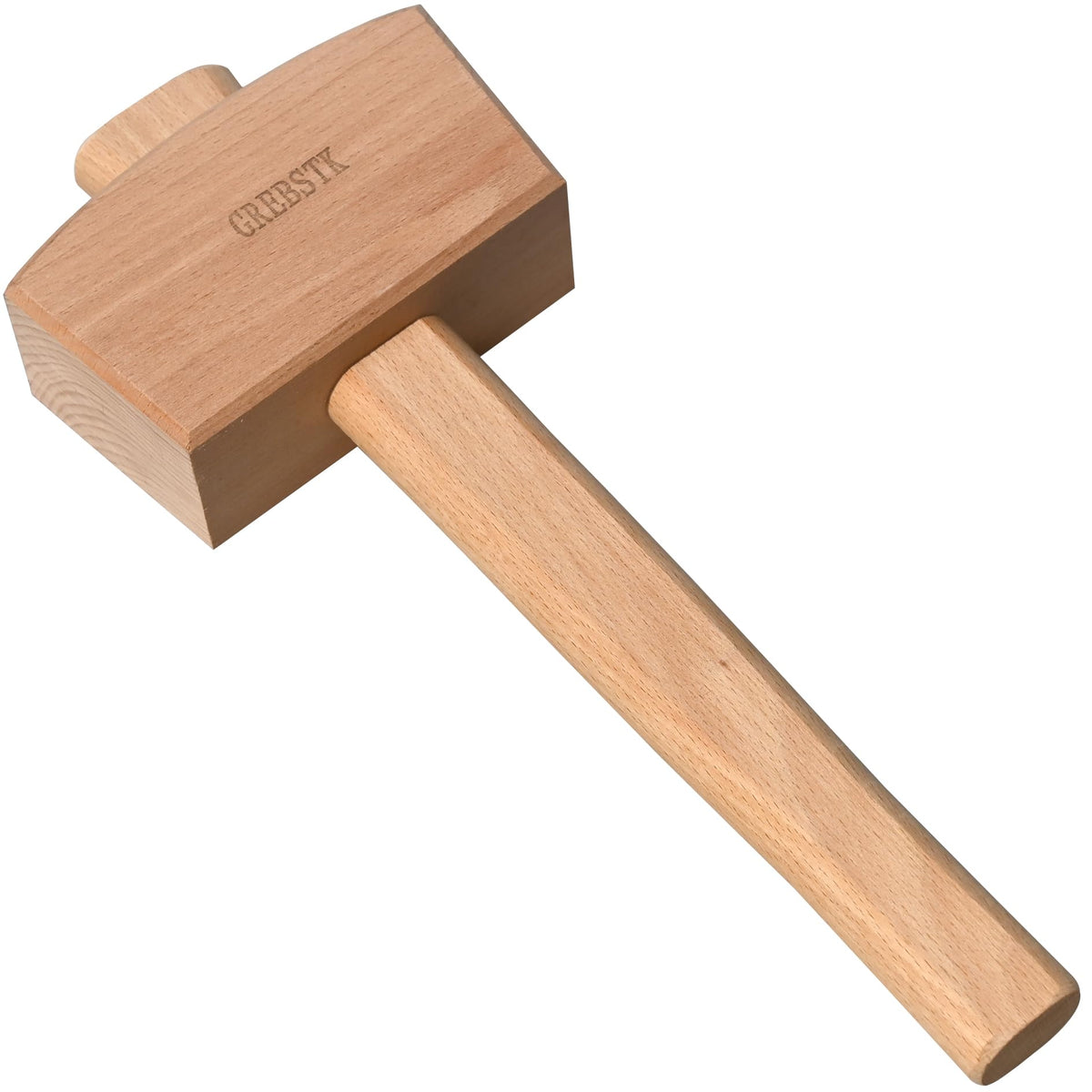 GREBSTK Beech Wood Mallet full-length showing balanced design and grip