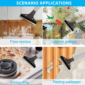 Greeily floor scraper extended to 61 inches for high areas