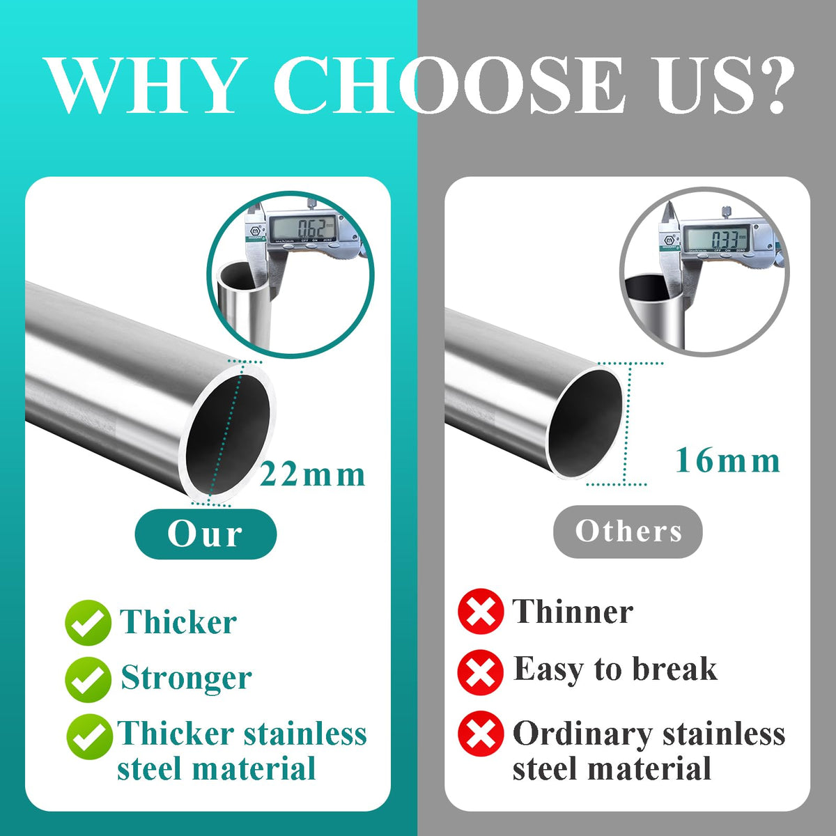 Greeily safety locking rod prevents rotation during use and heavy loads