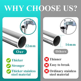 Greeily safety locking rod prevents rotation during use and heavy loads