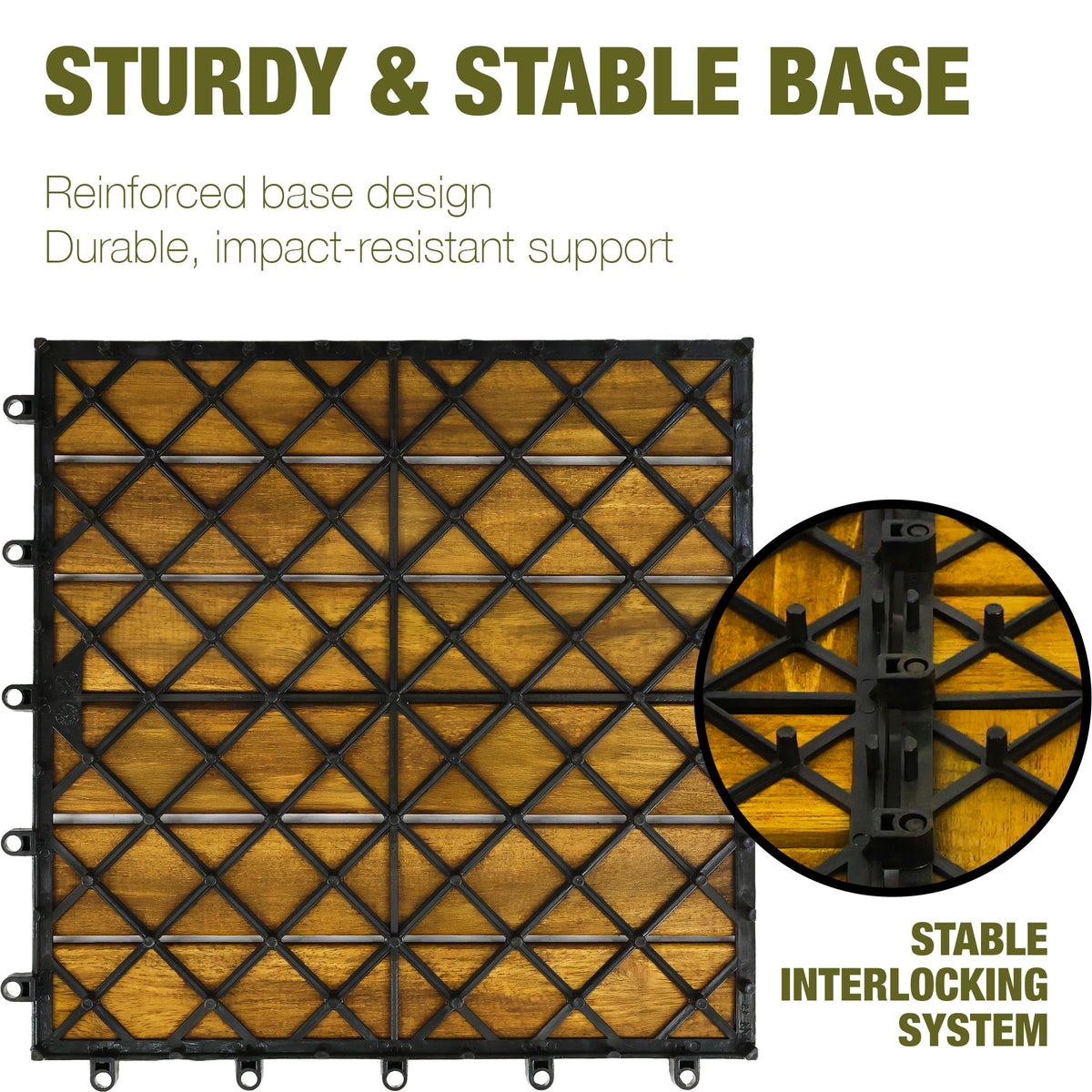 GREEN ALLUVIUM 9-tile set covers outdoor spaces efficiently
