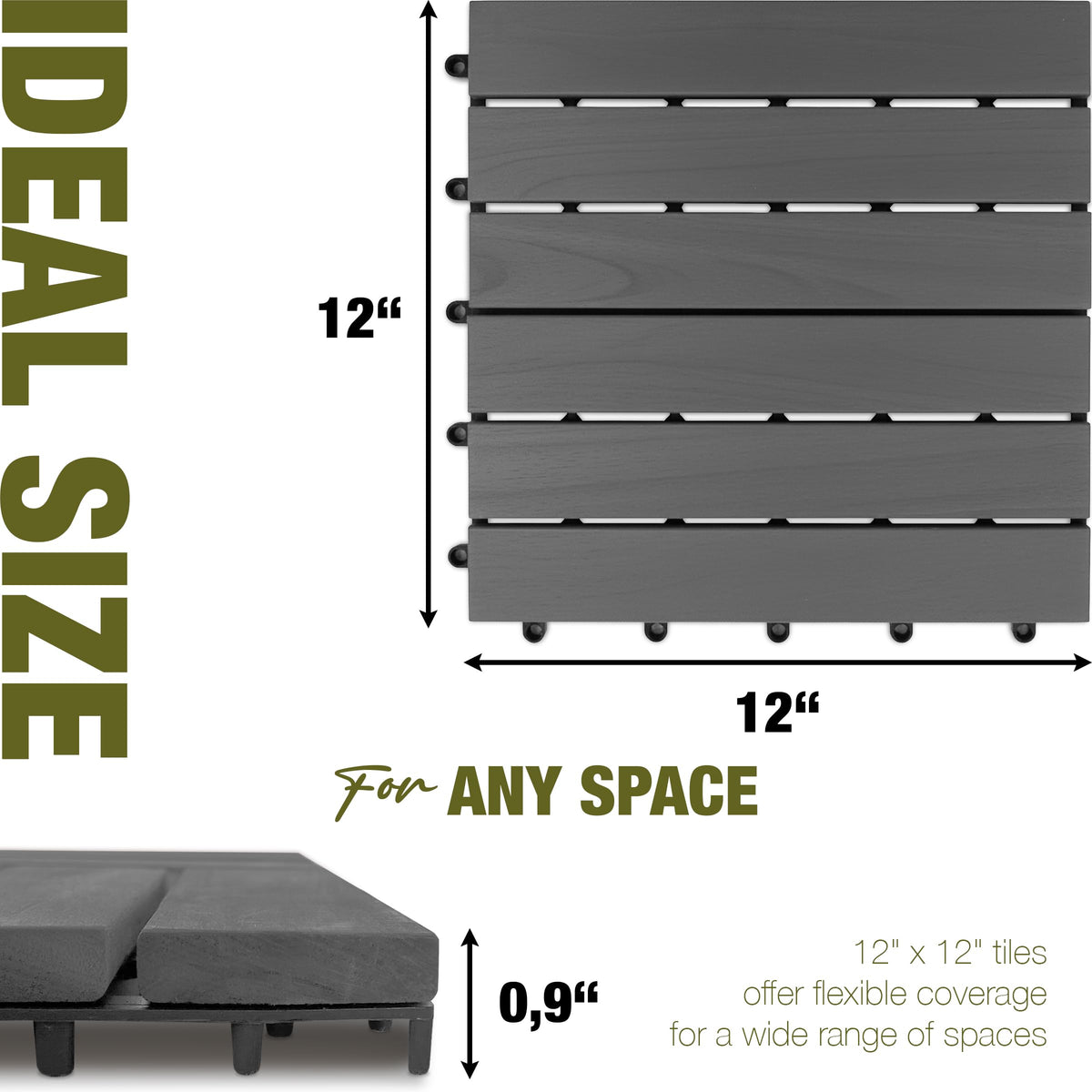 GREEN ALLUVIUM interlock closeup showing precise snap system