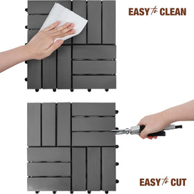 Green Alluvium raised drainage base helps prevent water pooling on wet surfaces.