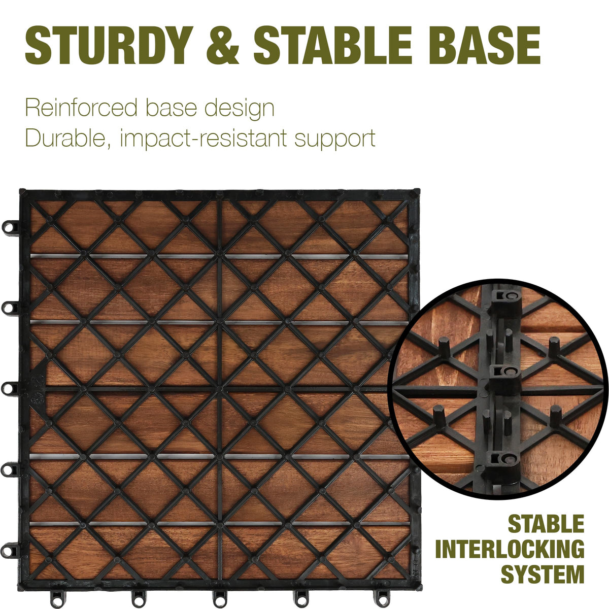 Green Alluvium shower-safe tile for bathrooms, balconies, and wet zones.