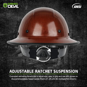 GREEN DEVIL oversized ratcheting dial enables glove-friendly size adjustments