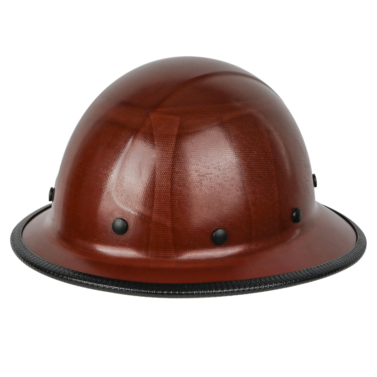 GREEN DEVIL full brim hat front view with lightweight fiberglass protection