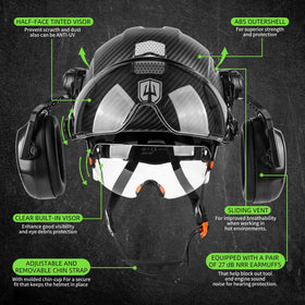 GREEN DEVIL adjustable suspension ensures comfort through long shifts
