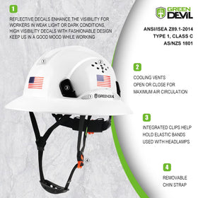 GREEN DEVIL replaceable sweatband for moisture absorption and comfort