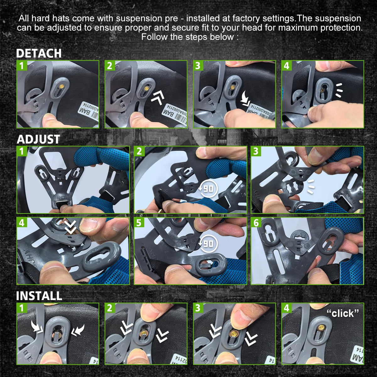 GREEN DEVIL cooling liner helps keep the head drier and cooler