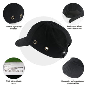 Green Devil bump cap adjustable strap ensures quick, secure fit.