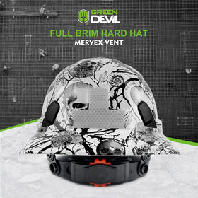GREEN DEVIL replaceable cotton sweatband delivers high absorbency for comfort all day.