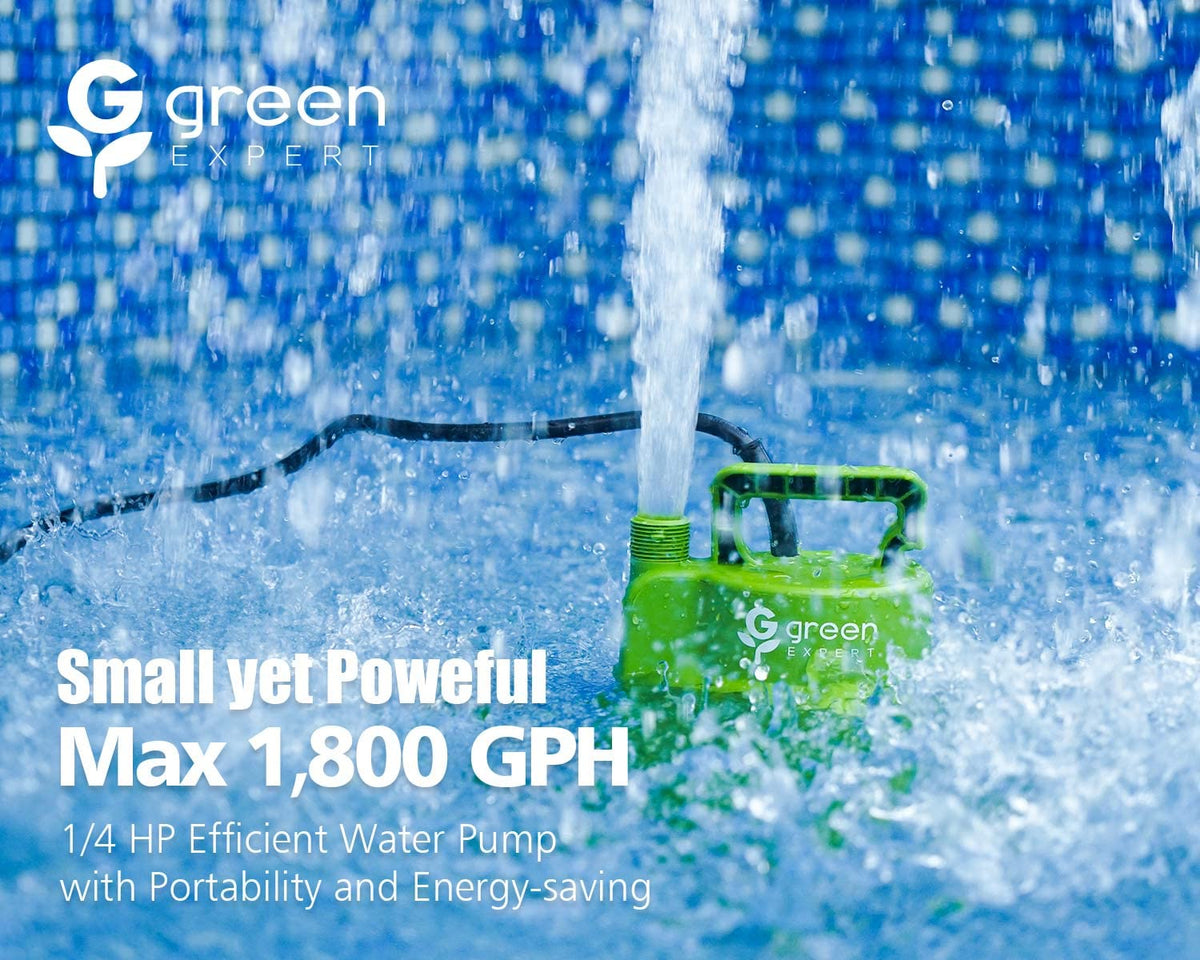 Green Expert compact design fits tight pits and corners.