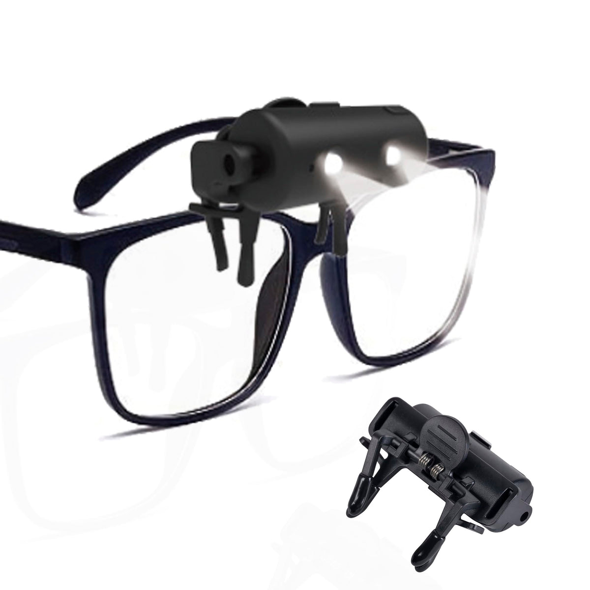 GREENANTS night light clip-on glasses on bridge for hands-free precise illumination