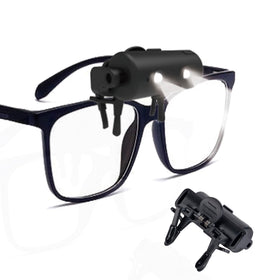 GREENANTS night light clip-on glasses on bridge for hands-free precise illumination