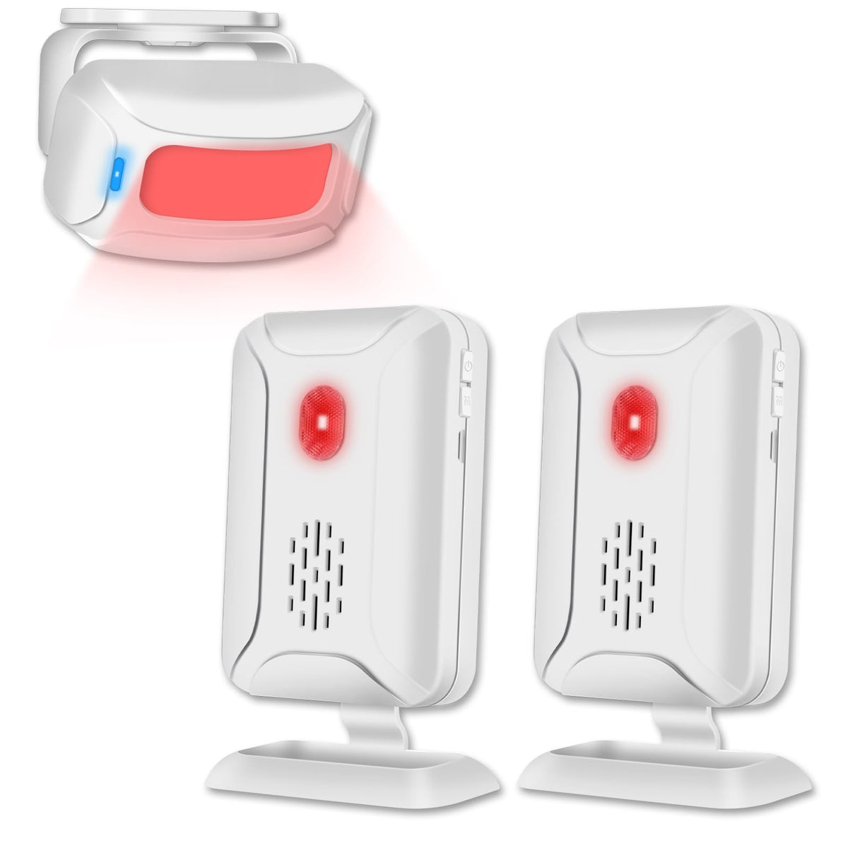 GREENCYCLE door sensor chime front view for compact entry alerts.