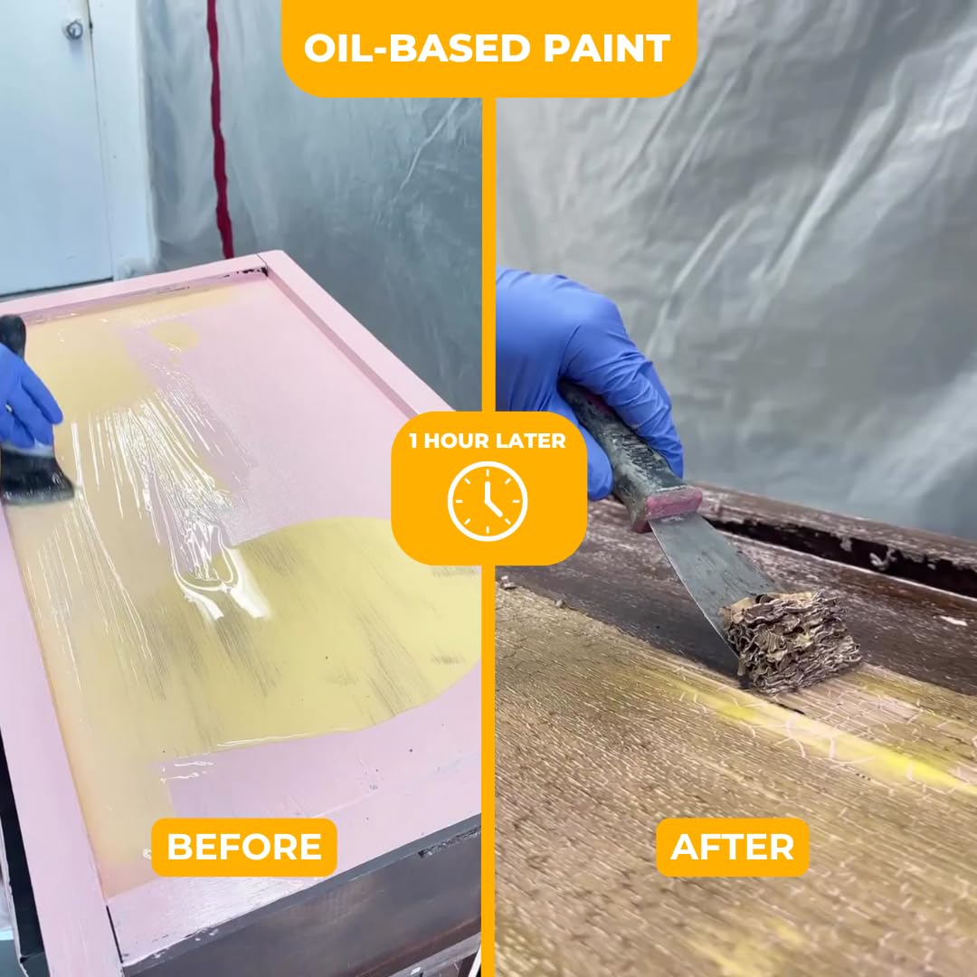 GREENEZ Strip & Clean finishing-cleaner-spray reveals residue-free, ready-to-finish wood.