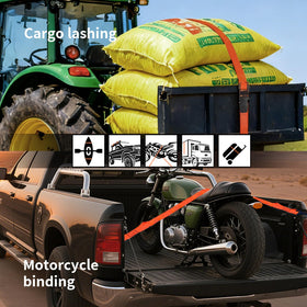 GreenGiggle versatile tie downs for warehouses and car cargo securing.
