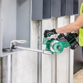 Greenlee G1 ideal for branch pulls and parking lot lighting tasks.