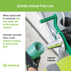 Greenlee G1 works with 18V-20V cordless drills for versatile use.