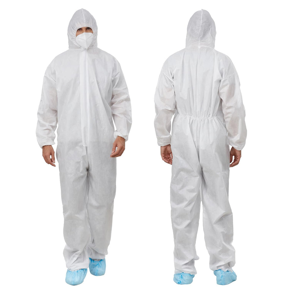 Greenour hazmat suit with hood offers comfortable protection for painting tasks