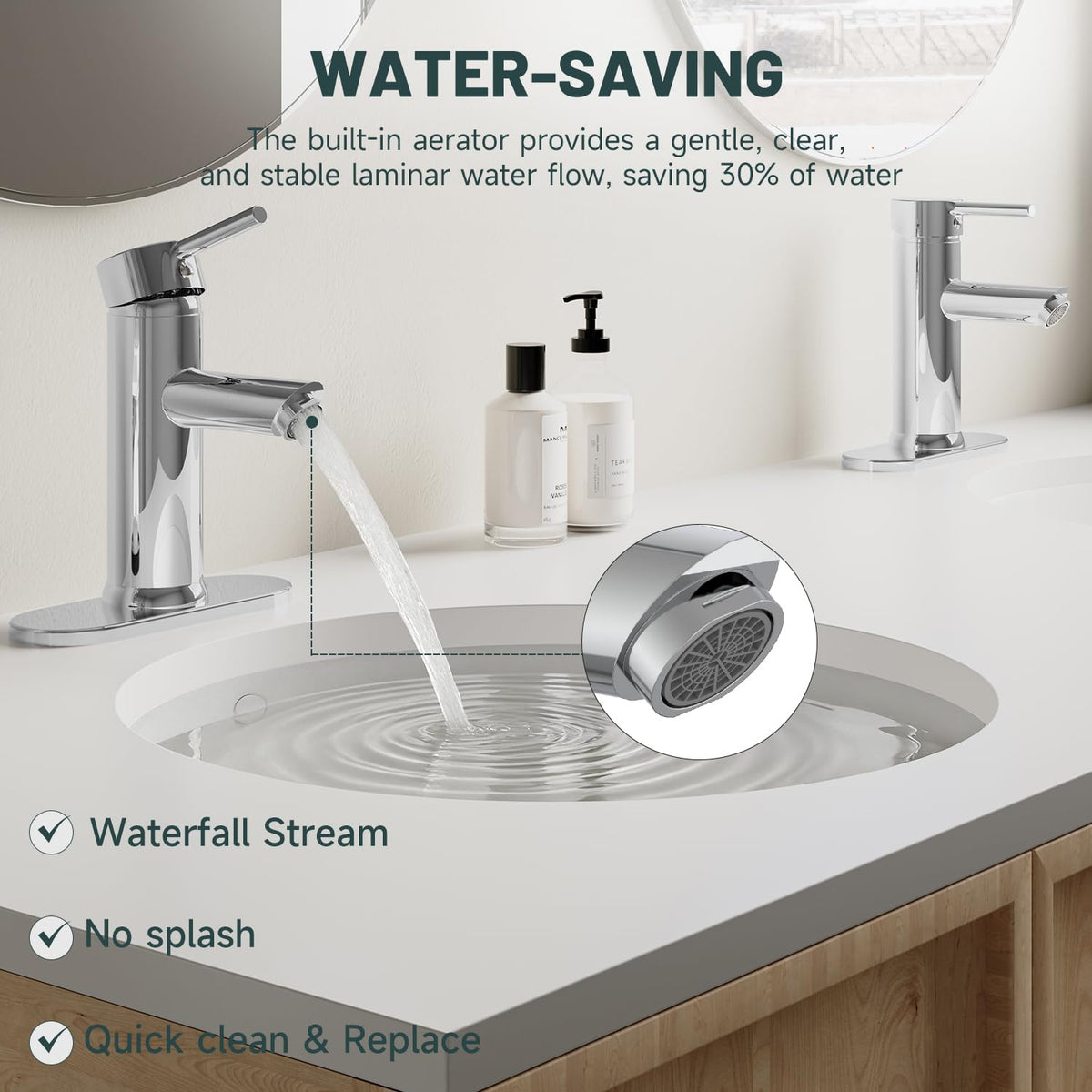 Greenspring ceramic cartridge ensures drip-free operation over time