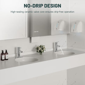 Greenspring polished chrome finish adds a modern, reflective bathroom look