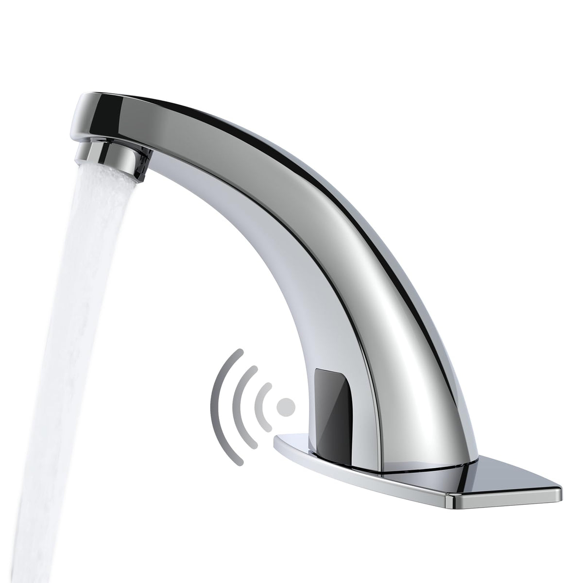 Greenspring touchless faucet sensor activation for hands-free hygiene in bathrooms