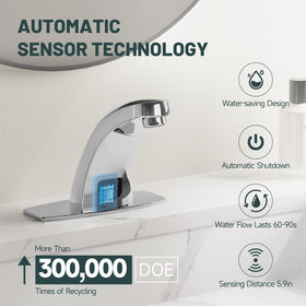 Greenspring touchless faucet temperature mixer demonstrates adjustable water warmth