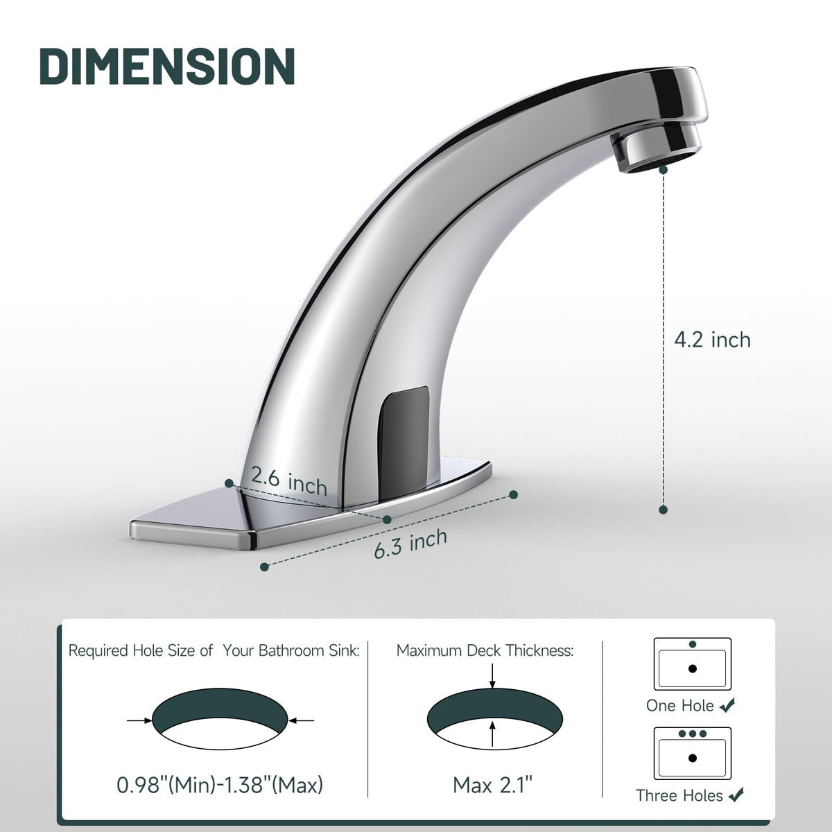 Greenspring touchless faucet water flow close-up showing smooth, splash-free delivery