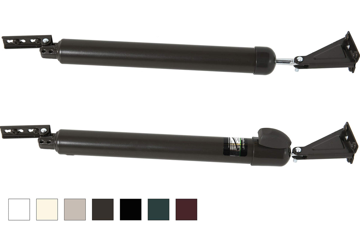Greenstar Touch 'n Hold bronze closer holds doors open hands-free for convenient access