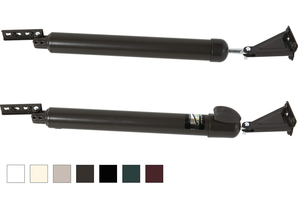 Greenstar Touch 'n Hold bronze closer holds doors open hands-free for convenient access
