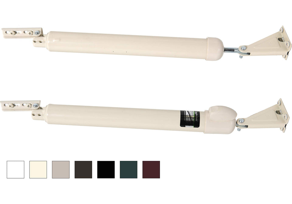 Greenstar Touch 'n Hold almond body shows hands-free hold-open feature.