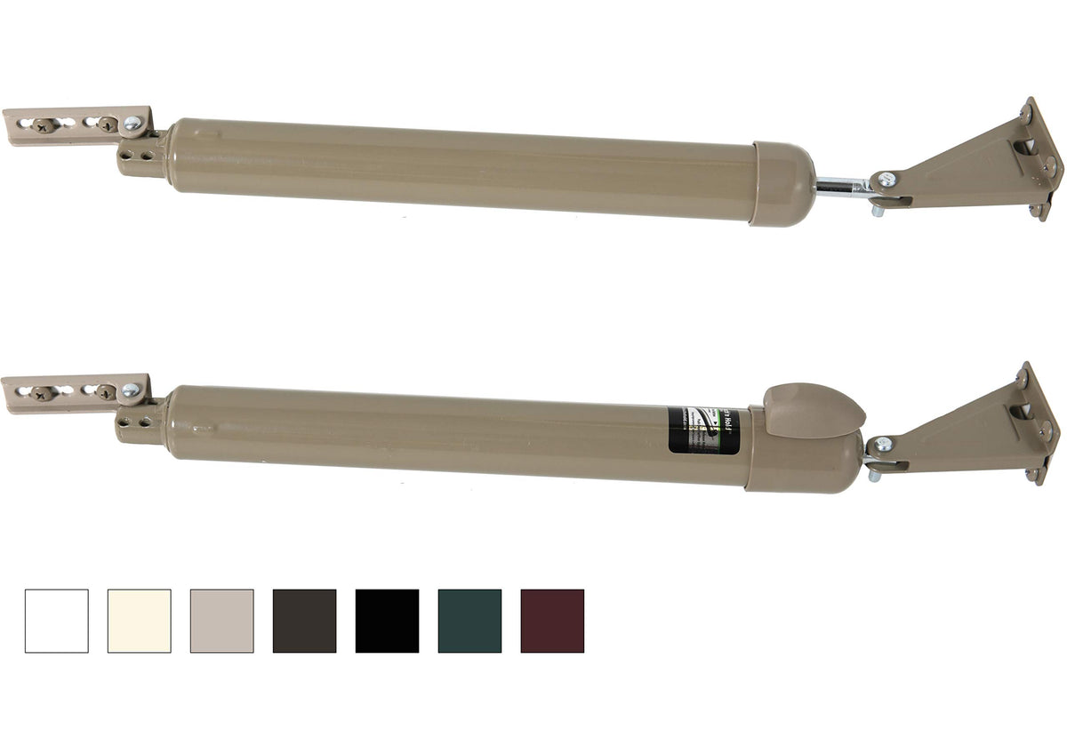 Greenstar Touch ’n Hold sandstone door closer with hold-open function for easy access.