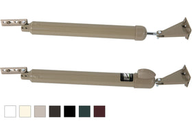 Greenstar Touch ’n Hold sandstone door closer with hold-open function for easy access.