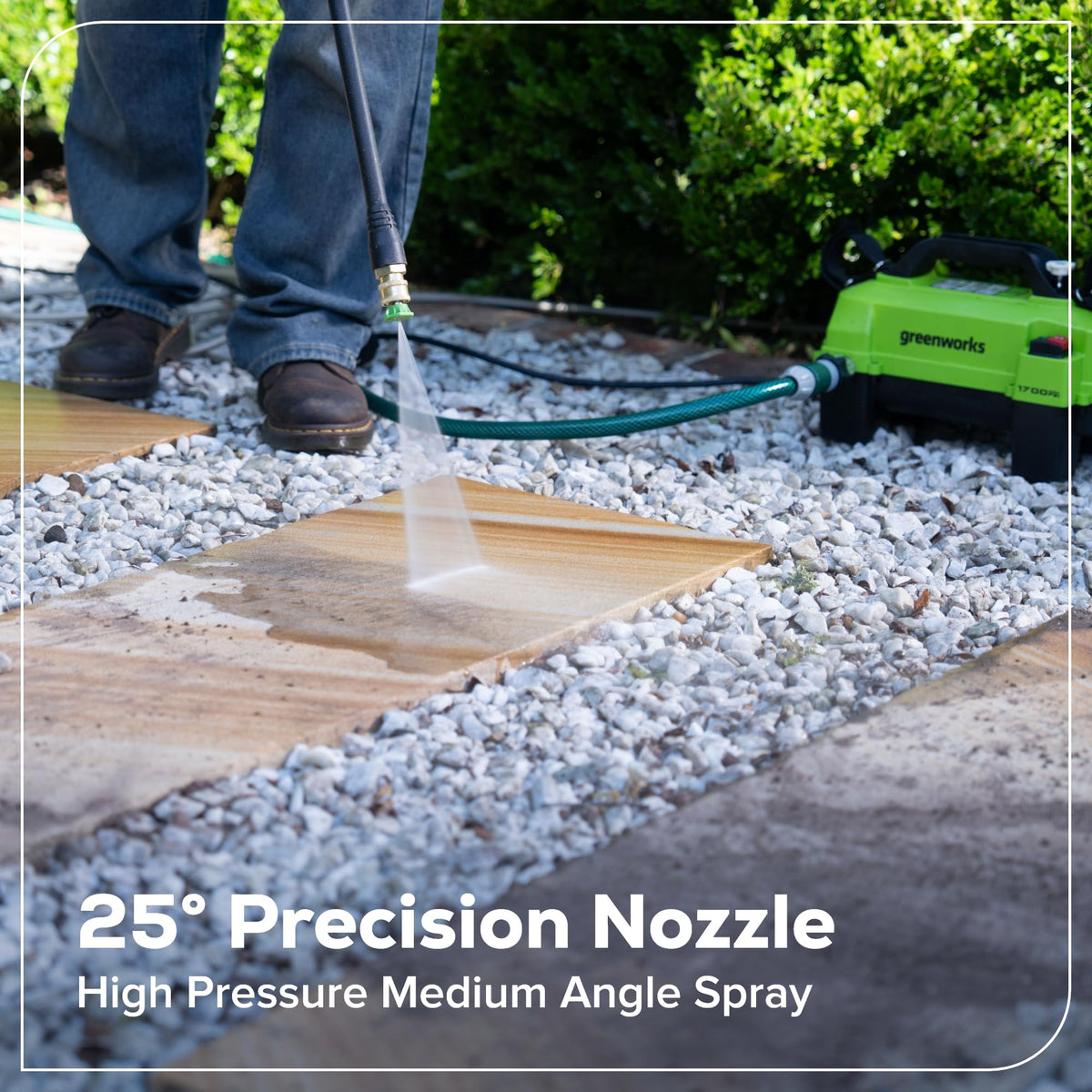 Greenworks 20-foot hose extends reach for patios and decks