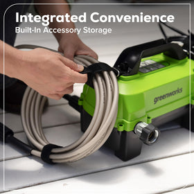 Greenworks 25-degree nozzle for gentle car washing