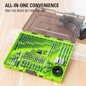 Greenworks carbide-tipped masonry bits deliver durable performance on concrete and brick.