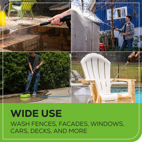 Greenworks spray gun offers broad compatibility for 2300 PSI systems.