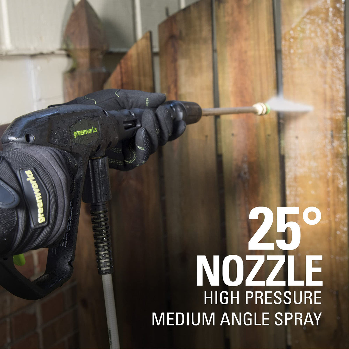 Greenworks GPW2000-1RG soap siphon hose, switch to detergents with ease.