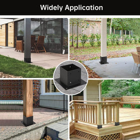 Grehitk durable fence post anchor for decks.