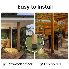 Grehitk base with holes and fasteners for easy mounting.