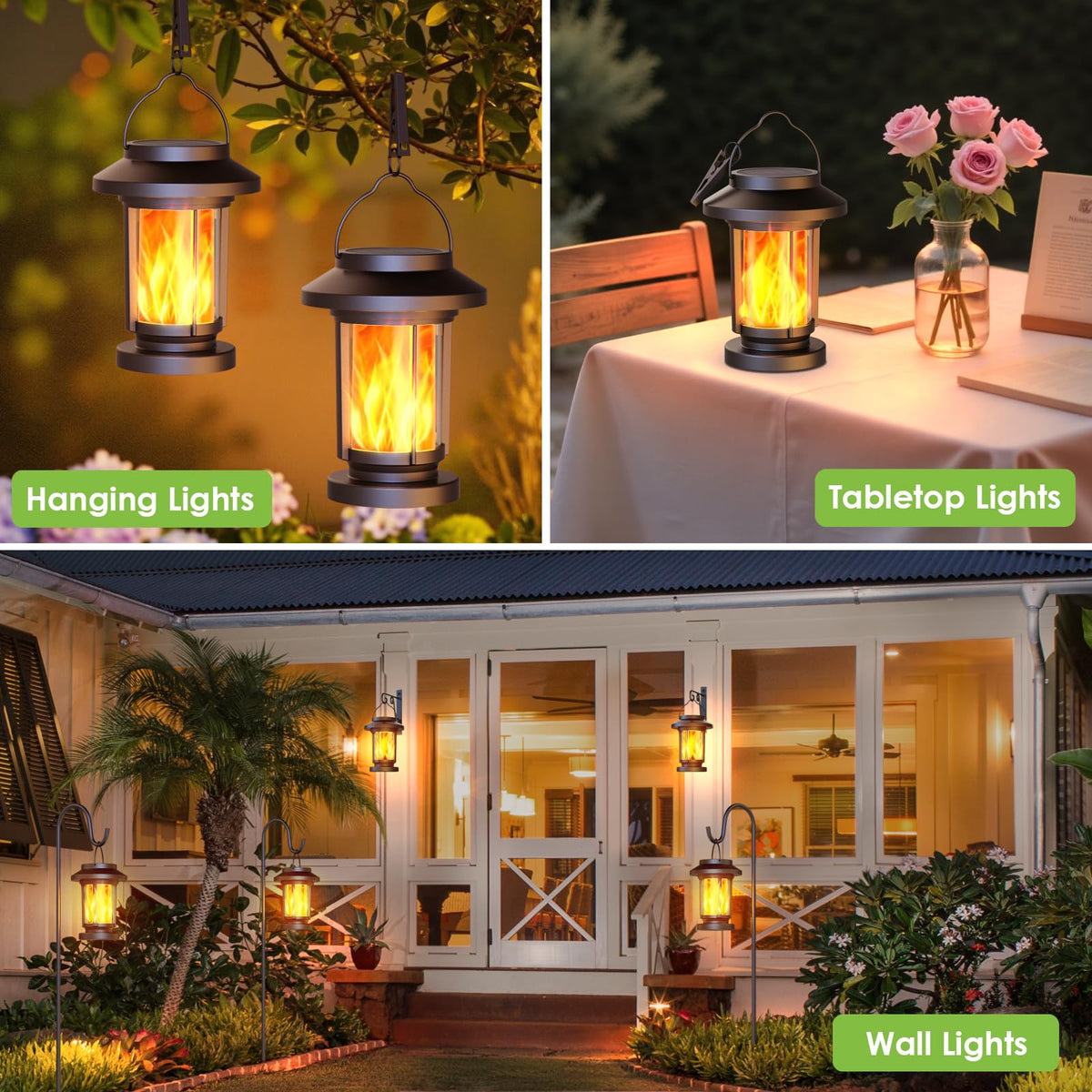 Auto on/off solar lantern saves energy at dusk and dawn