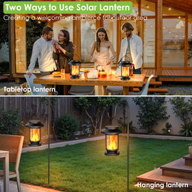 Camping and path lighting with Greluna solar lanterns