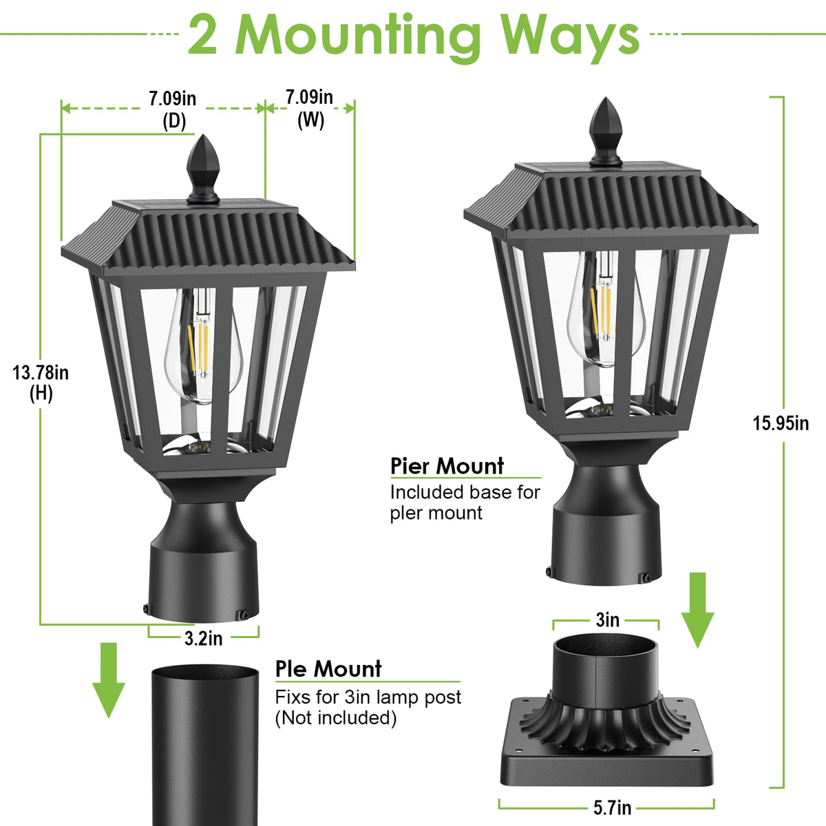 Greluna no-wiring-needed outdoor light simplifies quick setup.