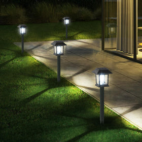 Greluna Edison-style bulbs create a classic ambiance along outdoor spaces