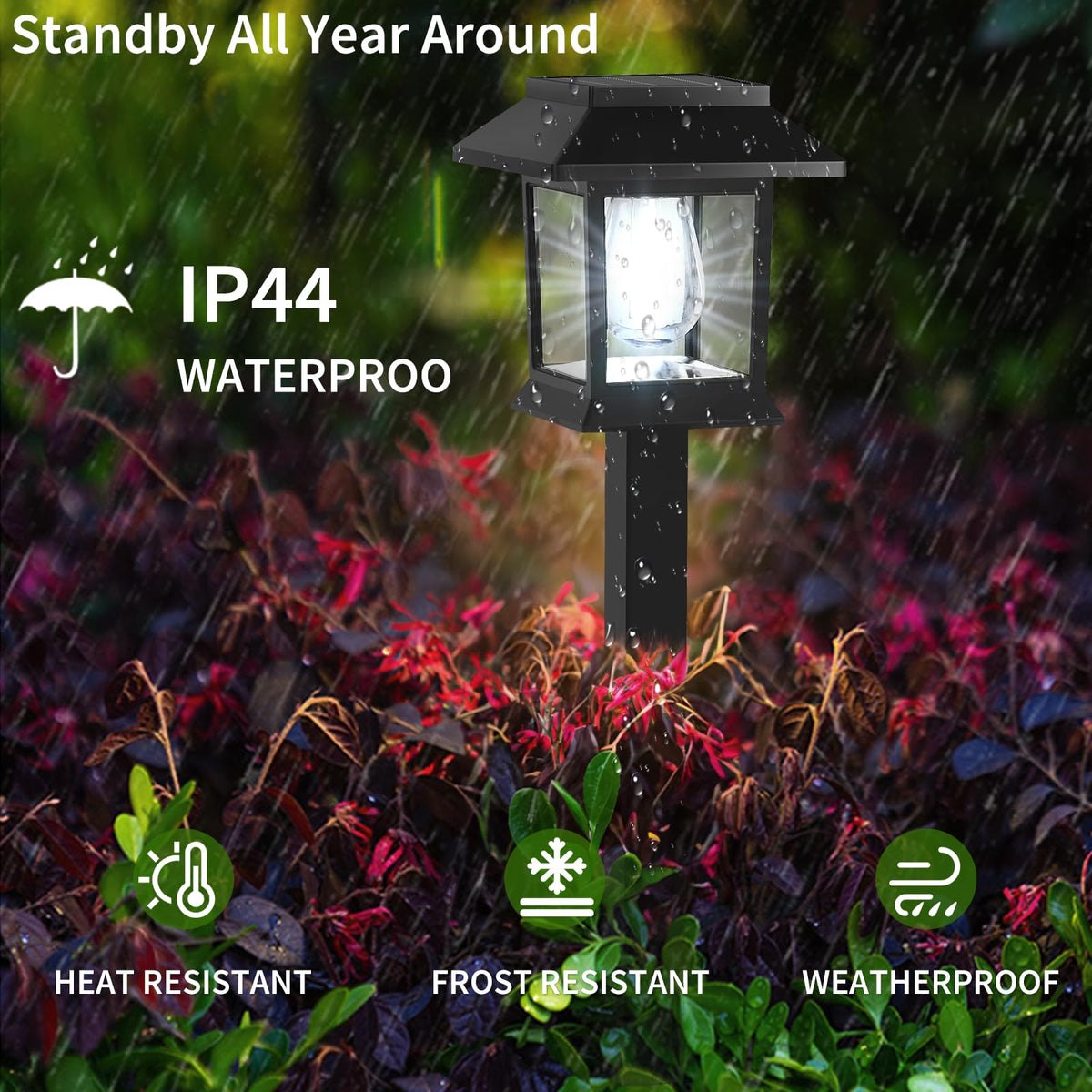 Greluna patio lights charge by day and glow by night for effortless decor