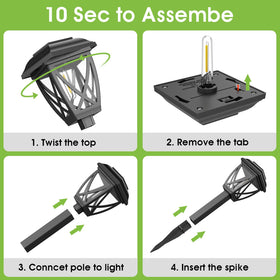 Greluna easy-installation pathway light adapts to your garden in minutes.