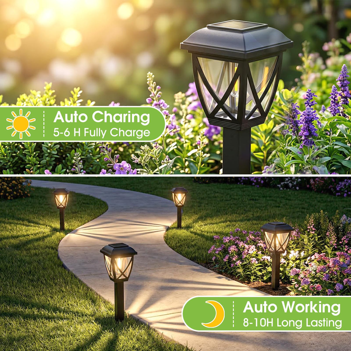 Greluna pathway light close-up shows durable ABS housing and gentle glow.