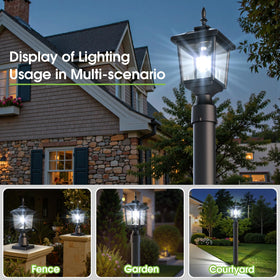 Greluna Solar Post Light energy-saving solution for safe, welcoming outdoor spaces.