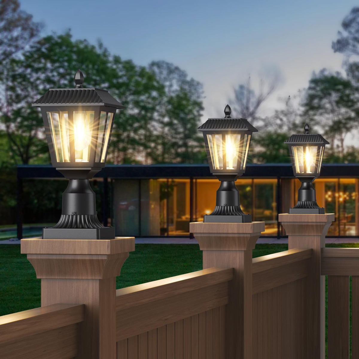 Greluna yard garden path illumination enhances safety along walkways.
